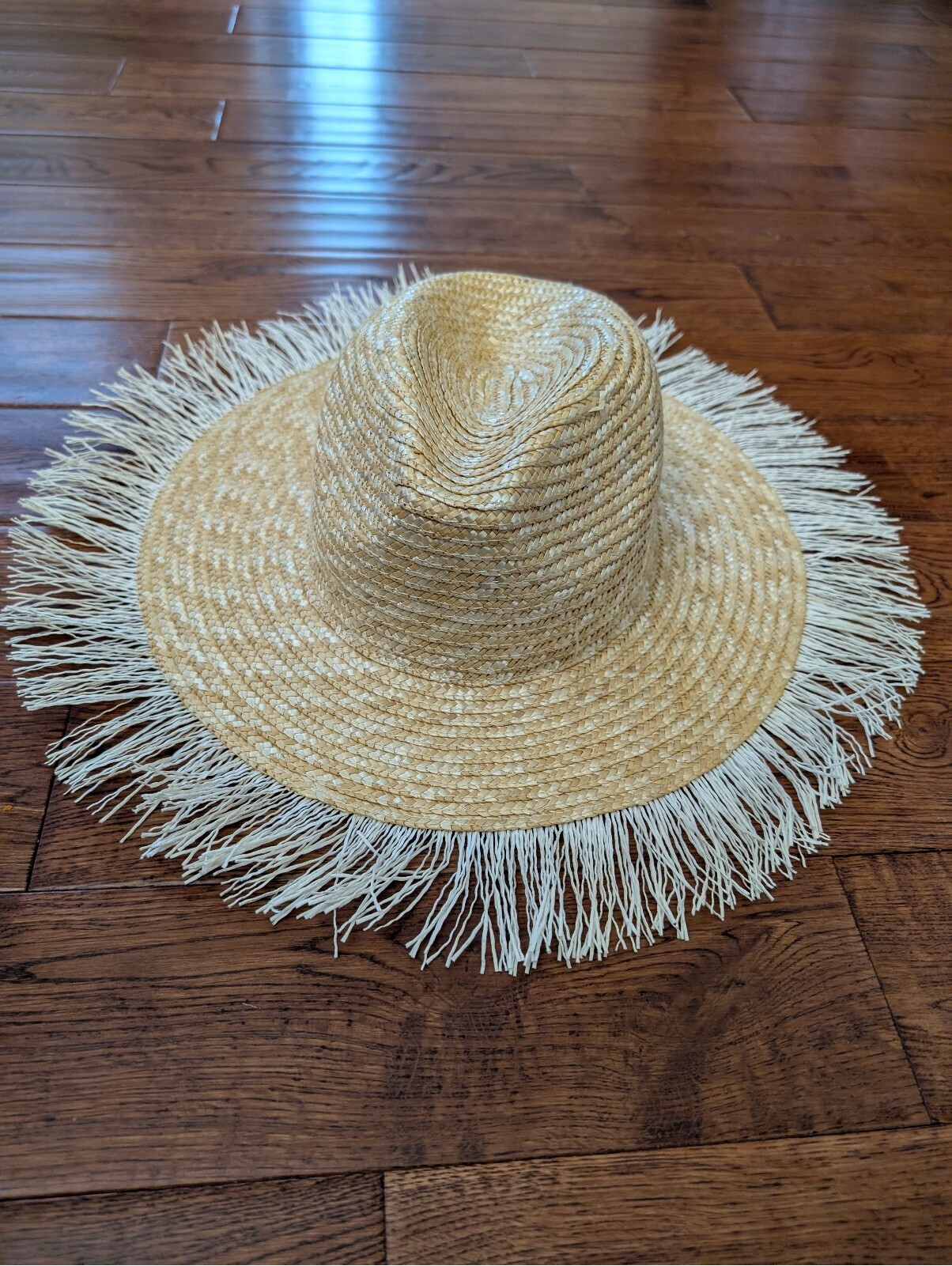 Kensie Straw Hat With Fringe Nwt — image 2 of 8